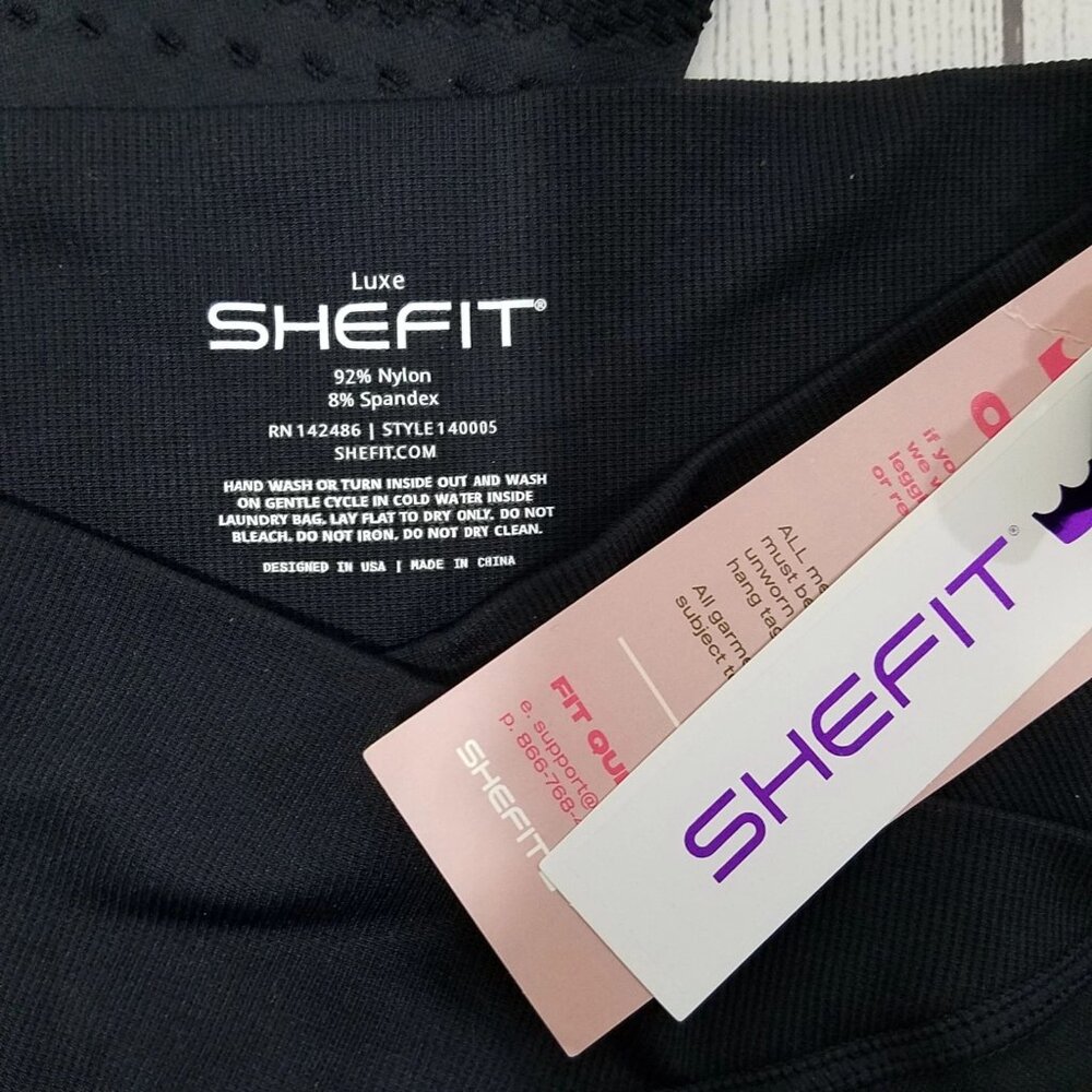 SHEFIT Seamless Leggings Size Luxe - Black - Picture 3 of 4